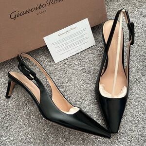 Gianvito Rossi Lindsay 60mm slingback pumps NWT